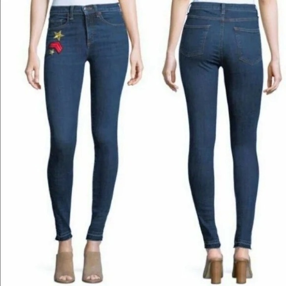 Veronica Beard Denim - Veronica Beard | Kate 10” Patch Skinny Jean Raw Hem 24